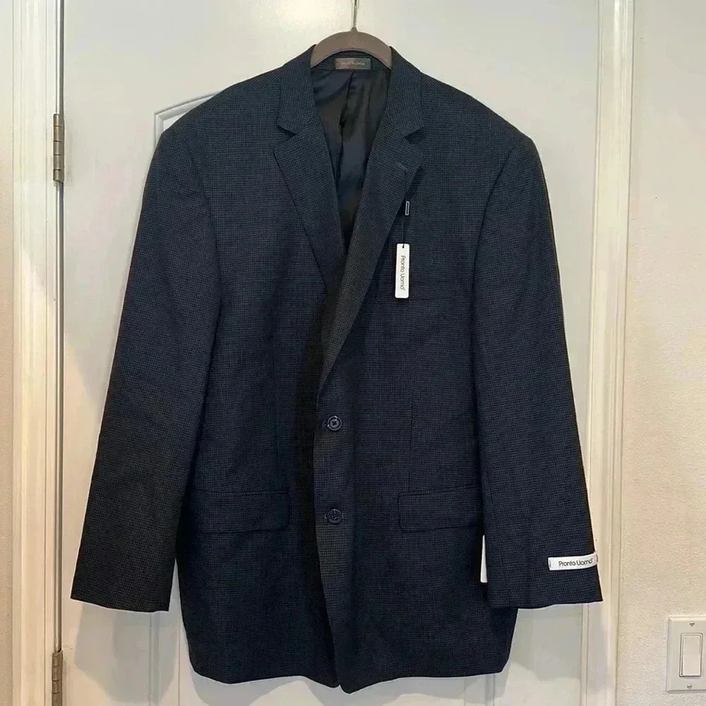 NWT Pronto Uomo Men’s Blazer Sport Jacket Sz 50R